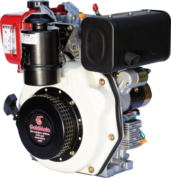 GoldMoto GM178F-G7 Dizel Motor 7 Hp İpli Krank Mili Konik Kamalı