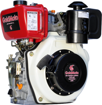 GoldMoto GM178F-G7 Dizel Motor 7 Hp İpli Krank Mili Konik Kamalı