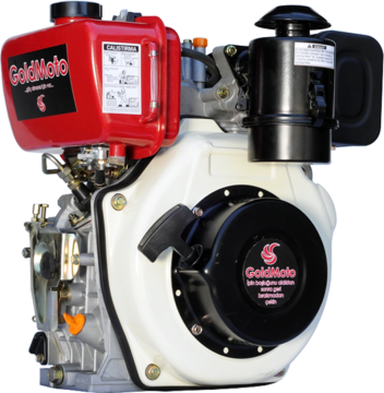 GoldMoto GM178F-G7 Dizel Motor 7 Hp İpli Krank Mili Konik Kamalı