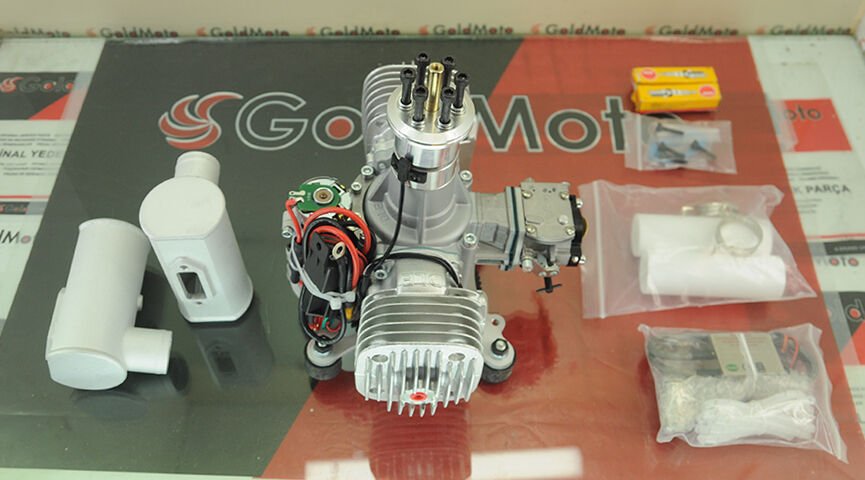 BENZİNLİ MOTOR 170cc - 17,5hp - MARŞ MOTORLU DLE170E