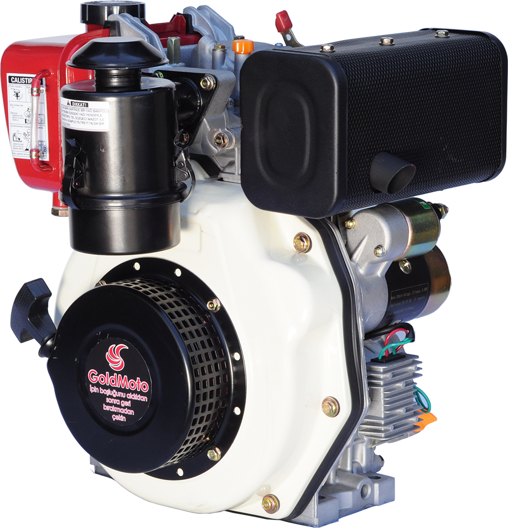 GoldMoto GM170FE-C Dizel Motor 5 Hp Marşlı Krank Mili Kamalı