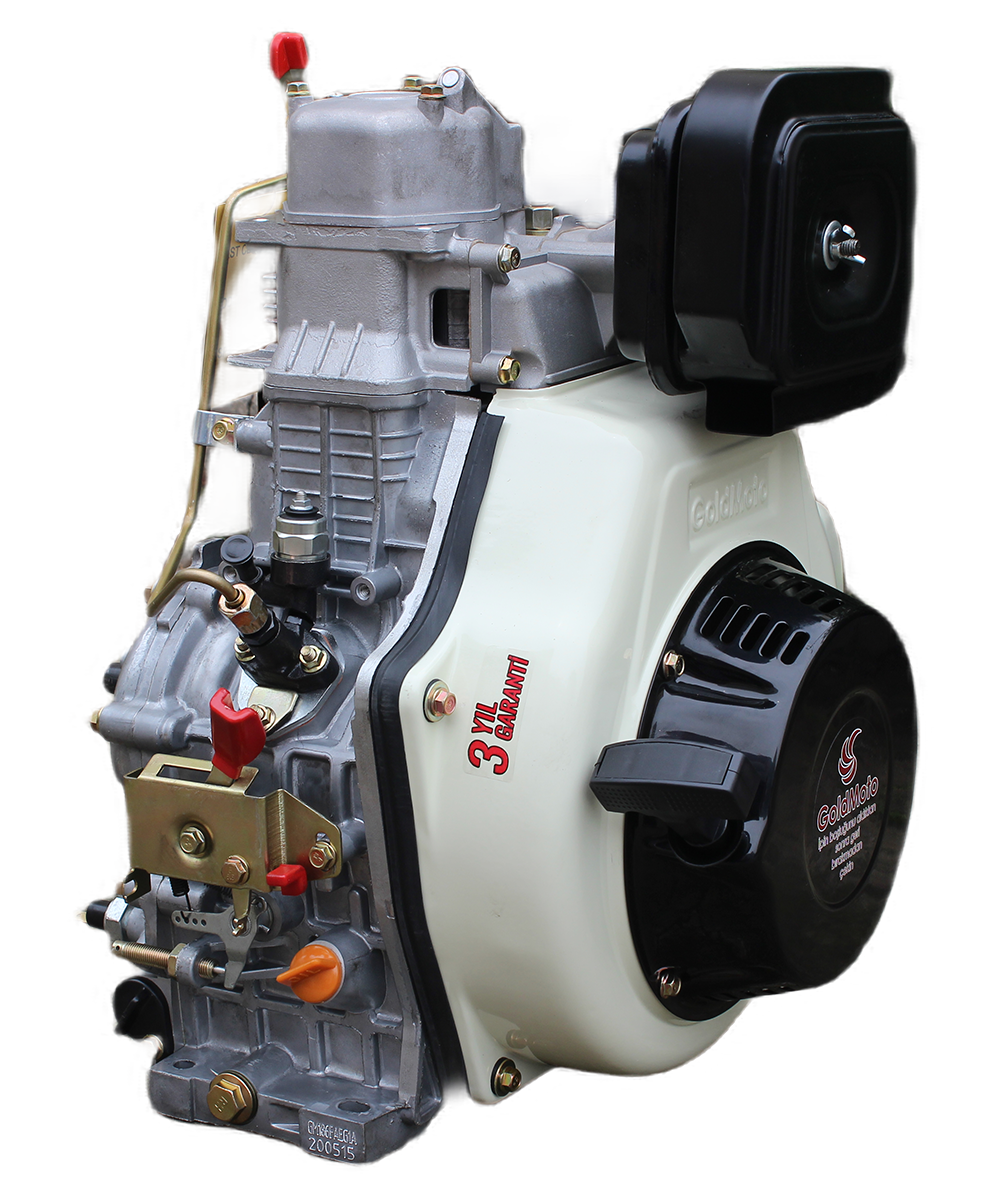 GoldMoto GM186FAE-G1A Dizel Motor 10 Hp Marşlı Krank Mili Konik Uzun