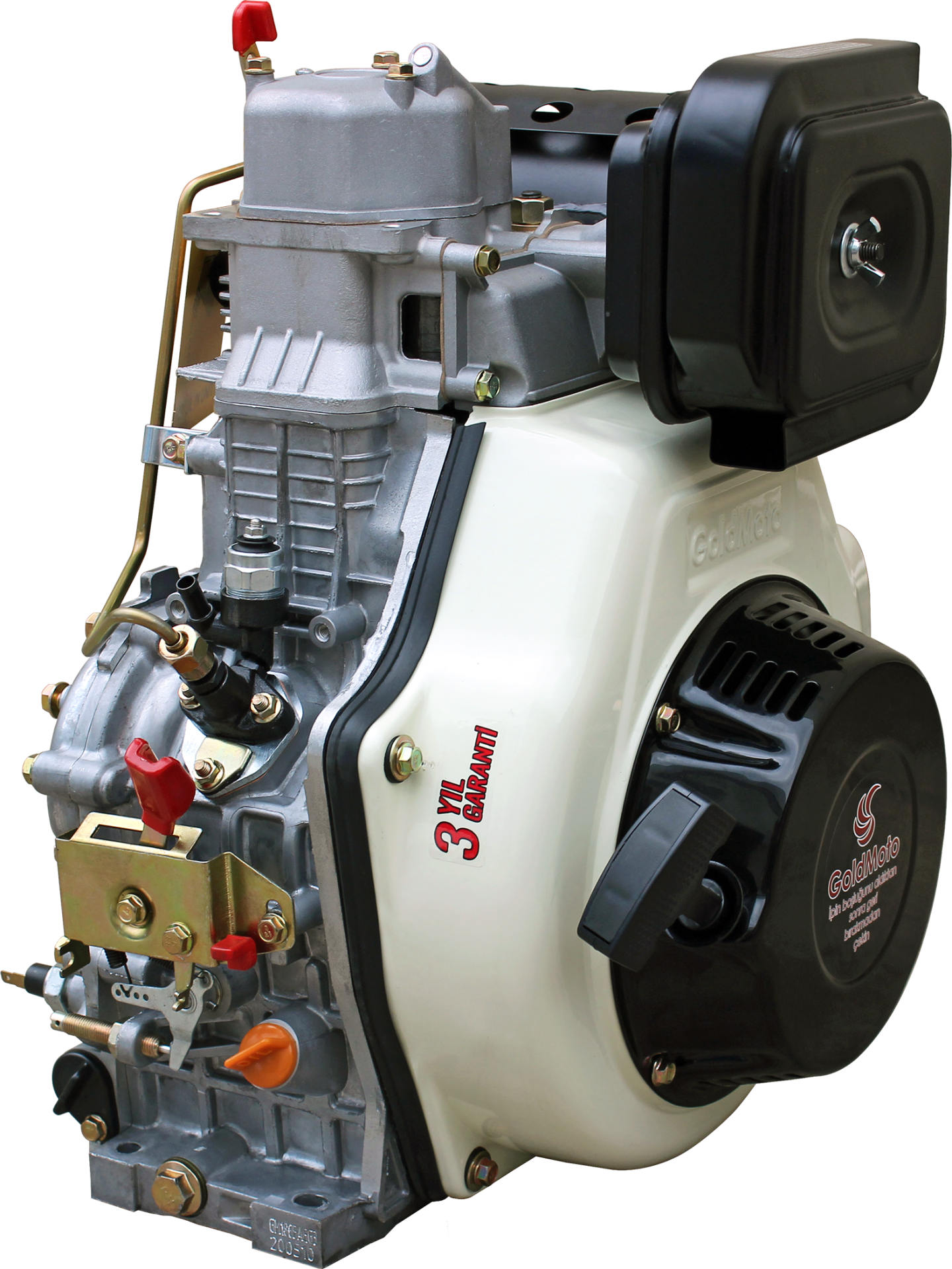 GoldMoto GM186FAE-G3 Dizel Motor 10 Hp Marşlı Krank Mili Konik Orta