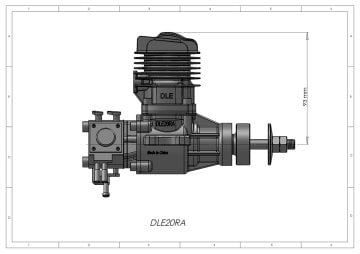DLE 20 RA Benzinli Motor