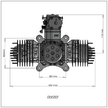 DLE 222 Benzinli Motor