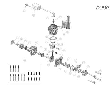 DLE 30 Benzinli Motor