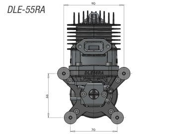 DLE 55 RA Benzinli Motor
