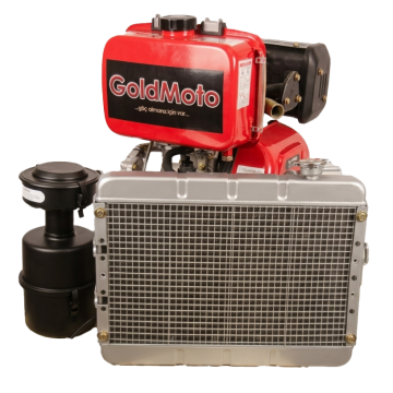 GoldMoto Dizel Motor 12hp - Marşlı - Su Soğutmalı GM192FBESU-G1