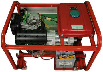GoldMoto Dizel Jeneratör Marşlı - Tekerlekli - Büyük Depolu GM7.5DJY