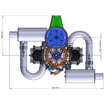 DLE200 Havacılık Motoru