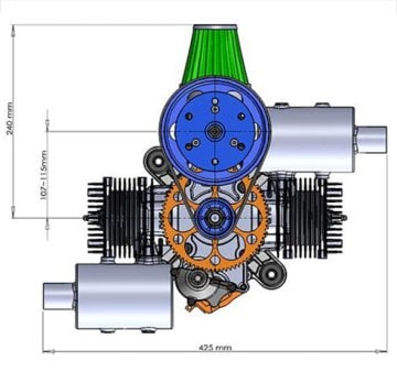DLE200 Havacılık Motoru
