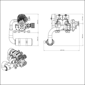DLE430 Havacılık Motoru