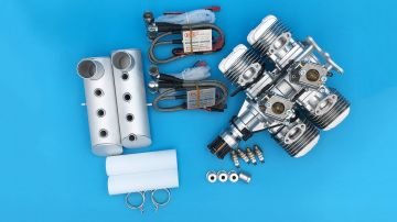 DLE120T4 Benzinli Motor 120 cc Rc Uçak Motoru