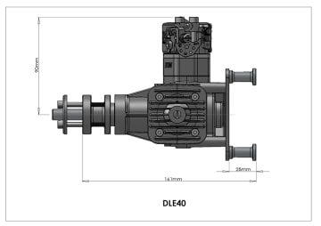 DLE 40 Benzinli Motor