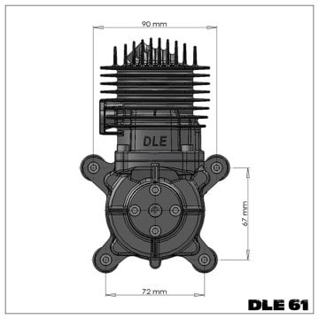 DLE 61 Benzinli Rc Model Uçak Motoru