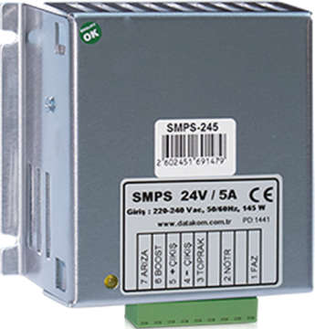 Datakom SMPS245 Akü Şarj Cihazı 24V 5A