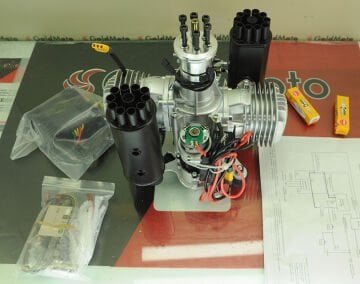 DLE170ME BENZİNLİ PARAMOTOR 170CC-17,5HP ŞARJ ALTERNATÖRLÜ DLE170MG