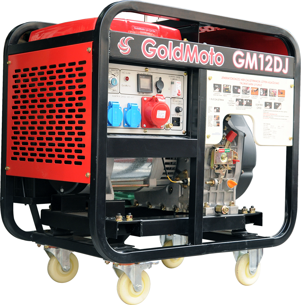 GoldMoto GM12DJ Dizel Jeneratör 10kVA Monofaze Marşlı