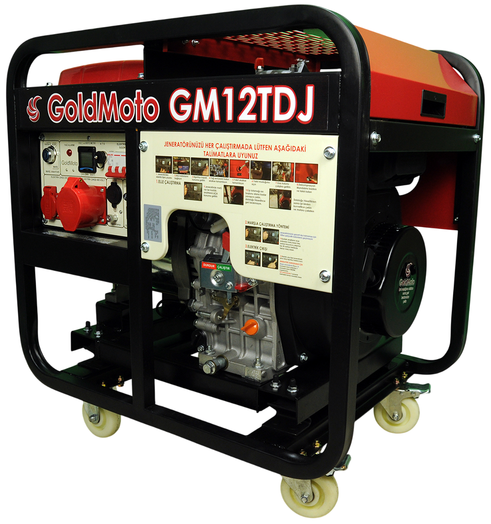 GoldMoto GM12TDJ Dizel Jeneratör 10kVA Trifaze Marşlı