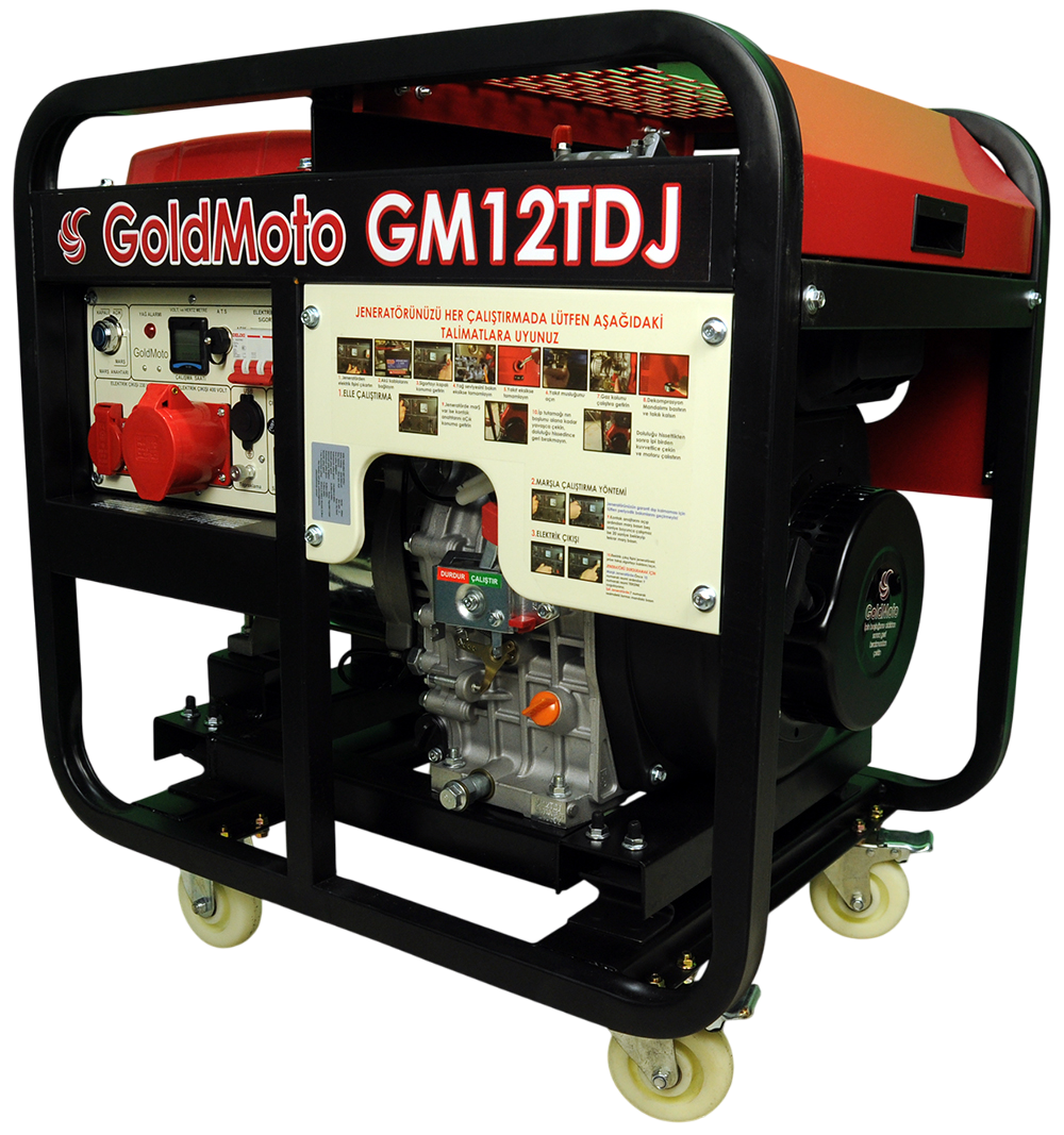 GoldMoto GM12TDJ Dizel Jeneratör 10kVA Trifaze Marşlı