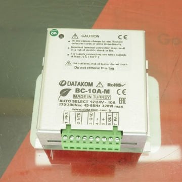 Datakom Akü Şarj Cihazı 12V VE 24V 10A - Pano Tipi BC10AM