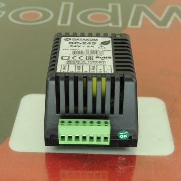 Datakom Akü Şarj Cihazı 24 5A - Ray Tipi - Plastik Kasa BC245