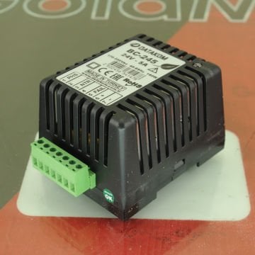 Datakom Akü Şarj Cihazı 24 5A - Ray Tipi - Plastik Kasa BC245