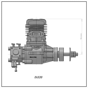 Dle 20 Benzinli Motor 20 cc Rc Uçak Motoru