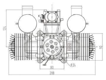 BENZİNLİ MOTOR 170cc - 17,5hp  NGH-GTT170