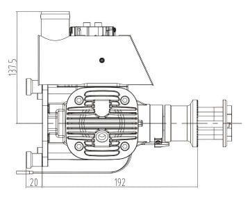 BENZİNLİ MOTOR 170cc - 17,5hp  NGH-GTT170