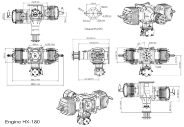 BENZİNLİ MOTOR 178cc - 19hp HX180