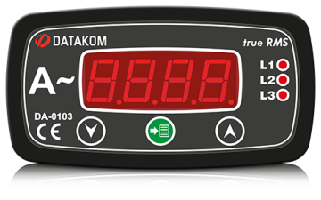 Datakom Üç Faz Dijital Ampermetre 96x48 DA0103-48