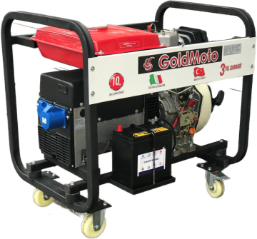 Goldmoto Dizel Monofaze Jeneratör - İtalyan Alternatörlü GM10DJY