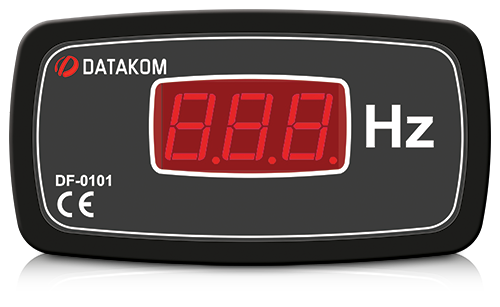 Datakom Tek Fazlı Dijital Frekansmetre 96x48 DF0101-48