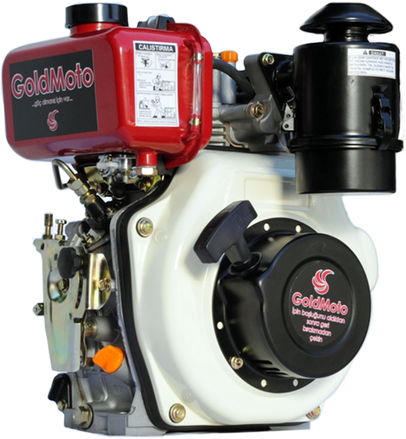 GoldMoto GM170F-G5 Dizel Motor 5 Hp İpli Krank Mili Konik Kısa