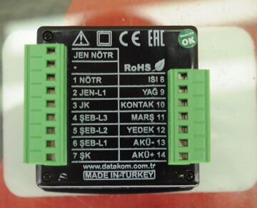 Datakom DKG-105 Jeneratör Kontrol Cihazı Nötür Çıkışlı