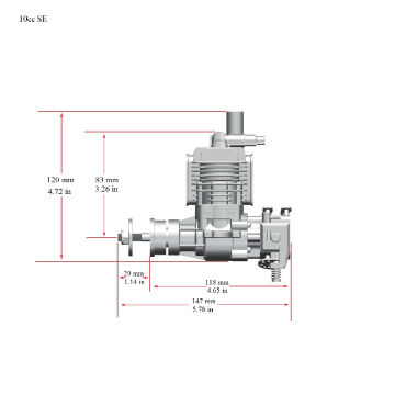 BENZİNLİ MOTOR 10cc - 1,9hp