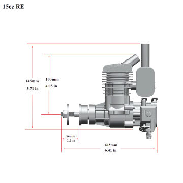 BENZİNLİ MOTOR 20cc 2.8hp