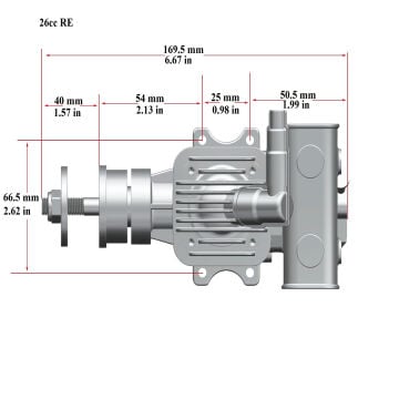 BENZİNLİ MOTOR 26cc 3.1hp