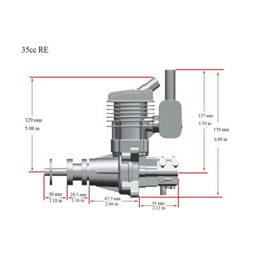 BENZİNLİ MOTOR 35cc 4.1hp