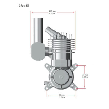 BENZİNLİ MOTOR 35cc 4.1hp