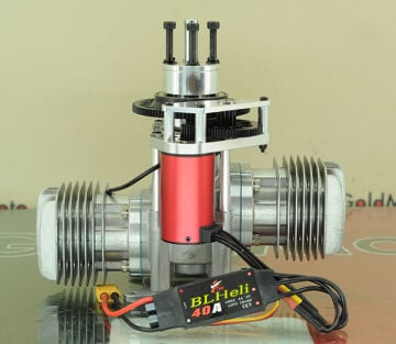 BENZİNLİ MOTOR 70cc 7.9hp ÇİFT SİLİNDİRLİ - MARŞLI