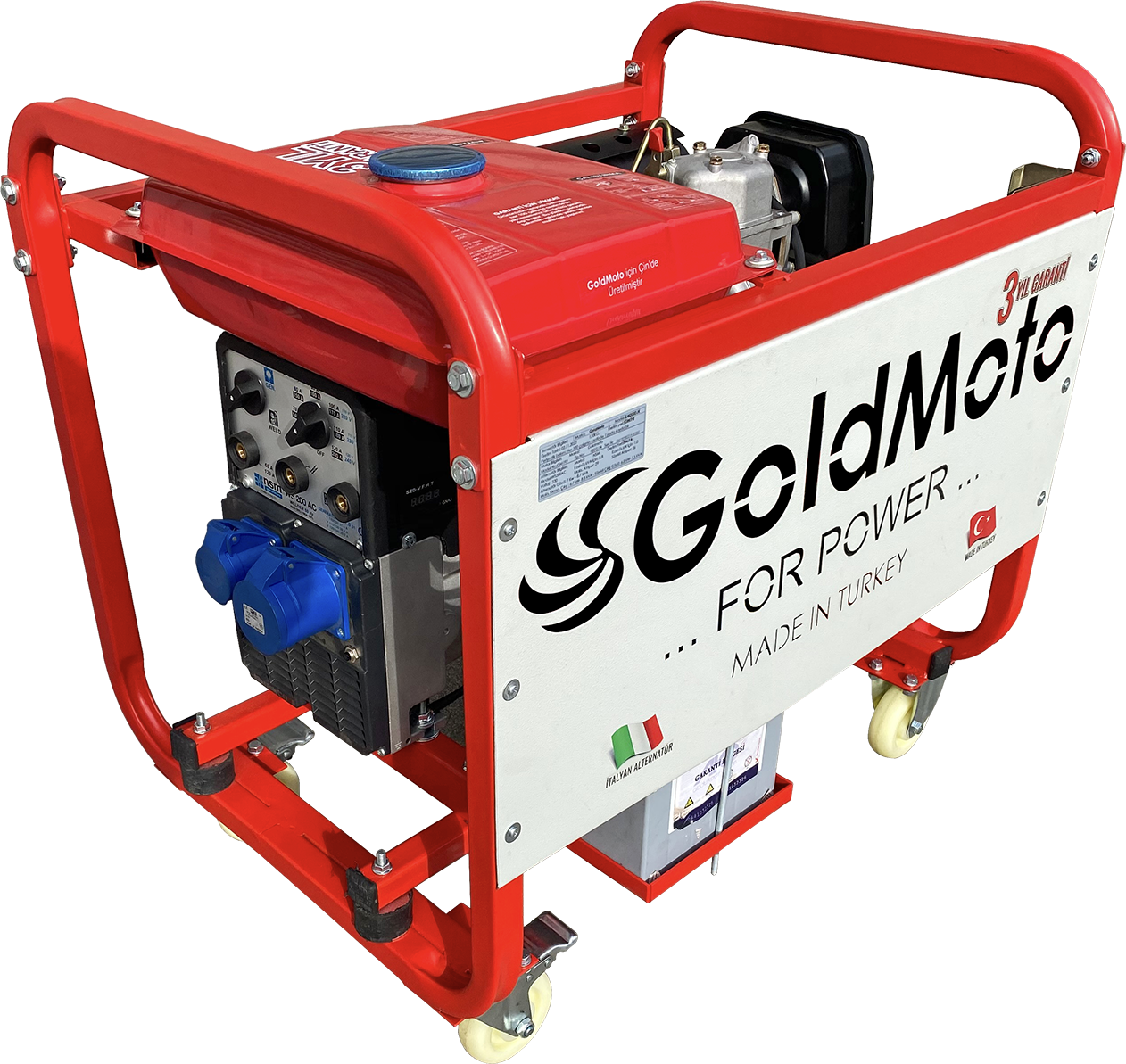 GoldMoto GM200DJK Dizel Kaynak Jeneratörü 220A AC Marşlı