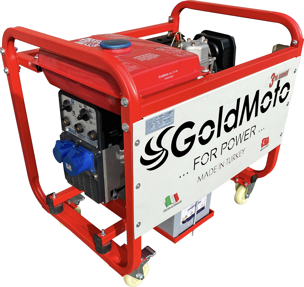 GoldMoto GM200DJK Dizel Kaynak Jeneratörü 220A AC Marşlı