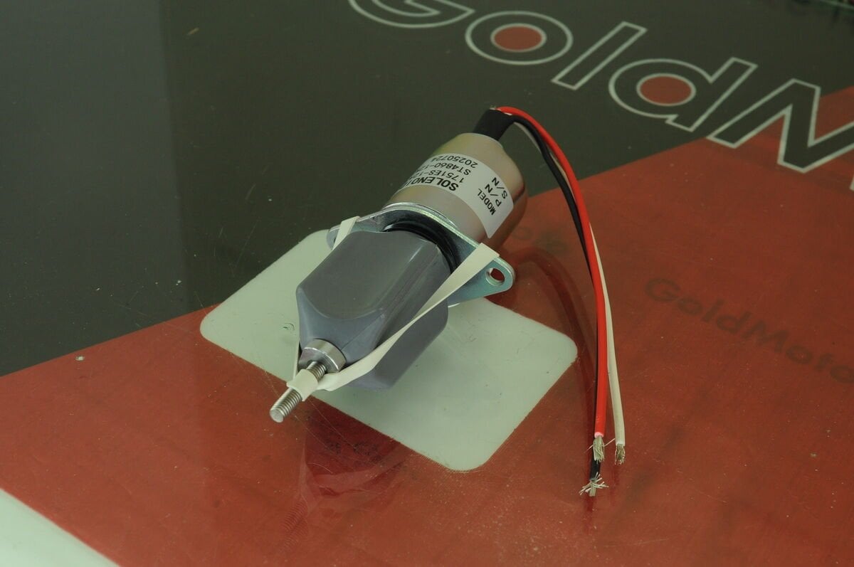 Stop Selenoid Bobini 12V 3 Kablolu Kafadan Flanşlı ST4860-12K3