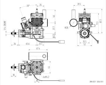 BENZİNLİ MOTOR 9cc - 1,2hp