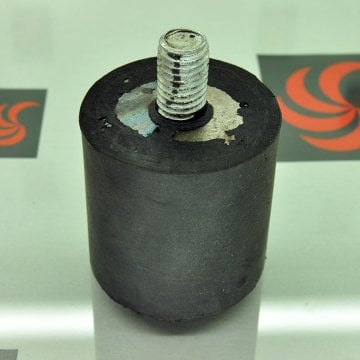 Ayak Bağlantı Lastik Takozu Yuvarlak M10 Tek Saplamalı SM-0900