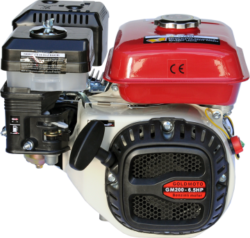 Benzinli Motor 6.5 Hp İpli Krank Mili Kamalı GM200