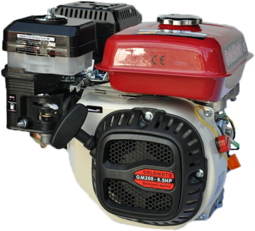 Benzinli Motor 6.5 Hp İpli Krank Mili Kamalı GM200
