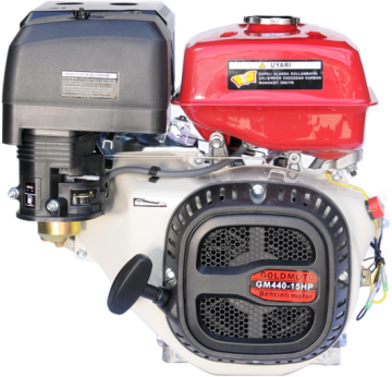 Benzinli Motor 15 Hp İpli Krank Mili Kamalı GM440